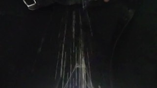 Big black dick Taking a piss in public restroom good piss stream #1