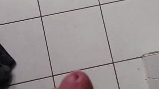Bathroom Floor Cumshot
