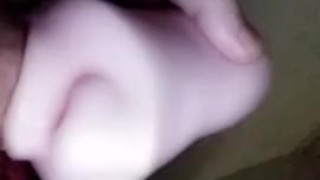 Using fleshlight on fat cock (sloppy) 