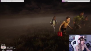 CUTE AND HOT TWITCH STREAMER GETTING CHASED LIVE