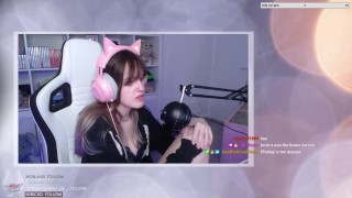 CUTE AND HOT TWITCH STREAMER GETTING CHASED LIVE
