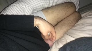 Rubbing Hard Arabic Cock