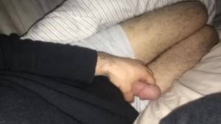 Stroking Hard Dick Solo Male