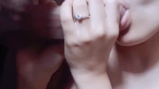 Hot 18 Amateur girl sucking and riding my big dick all inside her
