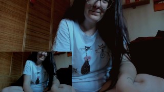 Your Italian giantess puts you inside her pussy with this endoscope