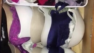 Dare me to cum in my wifes Bra and Panty drawer?