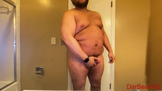 Fat verbal guy aggressively talks down to you while you jerk off to his big hanging belly and more