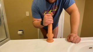 Gay chub getting ready to take a 9 inch dildo (OnlyFans trailer)