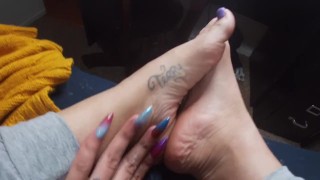 Lotioning up my feet