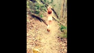 Petite Hiking Fully Naked Through Public Waterfall Trail (full Version) 