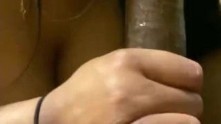Bbw with huge tits gives amazing blowjob