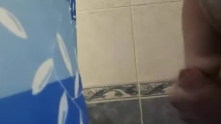 man loves to jerk off in the shower