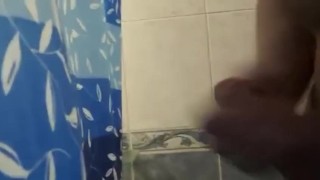 man loves to jerk off in the shower