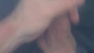 POV Risky Jerk off session outside in the backyard hot tub, cumming under water is so cool to watch 