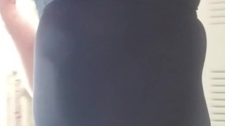 Thong bodysuit yoga buttplug