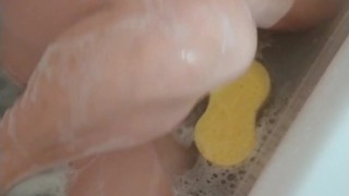 milf takes a hot bath