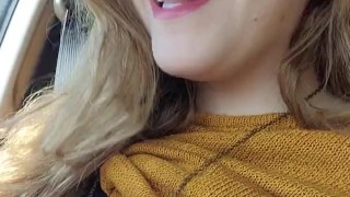 Flashing in the car 