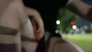 Jerking Off In Public - freeballing On My BMX bike - Cruising At 3am In the park!