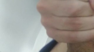 Bathroom masturbation at work