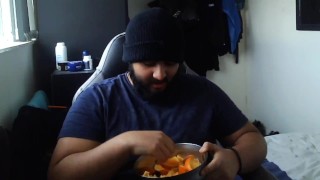 Male Solo Eating Fruit and Talking About His Day(s) #2