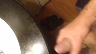 Precum big white dick