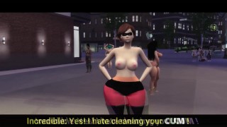 Topless Hero Mrs. Incredible