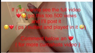 Fat boi play with his little dick untill he Explode