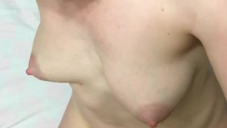 stepsister came from sauna & sucked dick