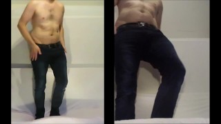 Hot guy is getting naked - StraightdoesBi