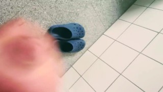jerking off in the bathroom