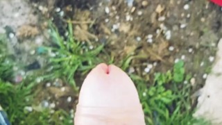 piss outside on my shorts