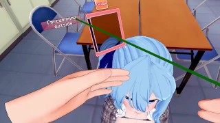 【REAL POV】Backstage Backdoor Suisei - Getting succed off by a vtuber part 2