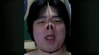Nose hook masturbation7
