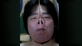Nose hook masturbation7