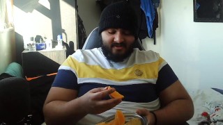 Solo Male Eating Fruit and Talking About His Day(s) #3