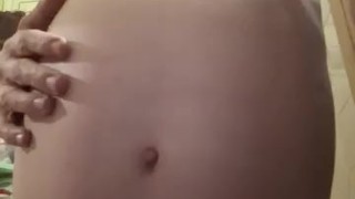 Belly inflation full, air in stomach