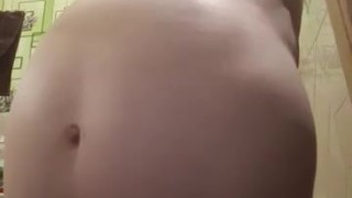 Belly inflation full, air in stomach