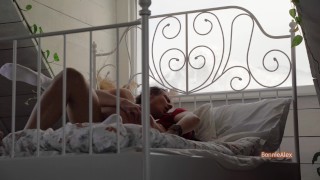 Sideways Missionary after Pussy Licking and Cum inside