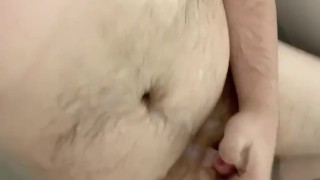 Cub shoots tons of cum in the tub