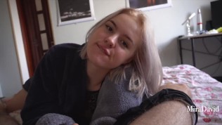 Sneaked Into the Room, Gave a Sweet Blowjob and Saddled My Dick - Pov Miradavid 