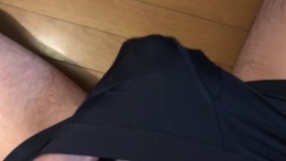変態日本人男が情けない喘ぎ声出しながらパンツの中で寸止めオナニー #1