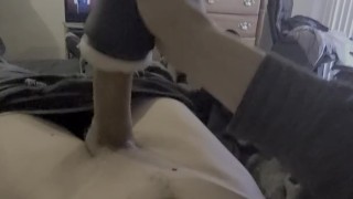 Masturbating with my new pocket pussy