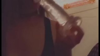 Masterbating Alone With New Dildo When Baby Daddy Walks In & Watches Me 