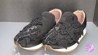 Shoe fetishism　靴にザーメンをぶっかける