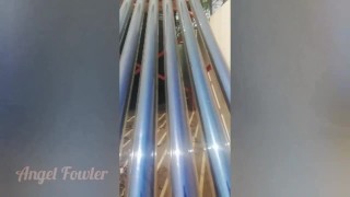 Tik Tok: girl in red pissing on the solar panel publicly 
