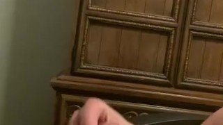 Straight man jerks off and cums hard