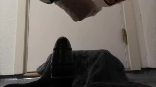 Football shaped plug plus large dildo