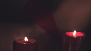 4К Свечи, вибратор и оргазм ! Кира Лостер