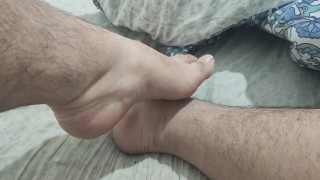 Sexy big masculine feet