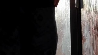 Took my dildo to the gym to fuck myself in the shower while girls are right outside -AlexisAmberella
